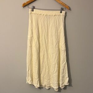 Elegant Cream A-Line Skirt